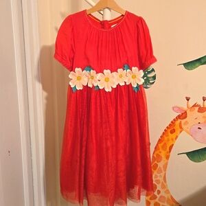 Mini Boden Girl's Dress, Pink, Size 7-8Y